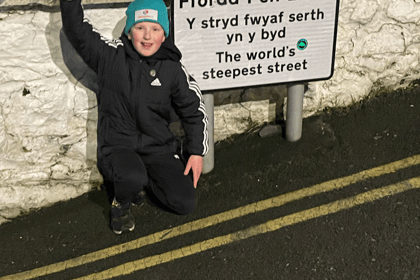 Llanfair boy raises over £800 with walking for dementia challenge