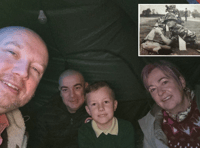 Ex-soldier & schoolboy sleep outside for homeless veterans