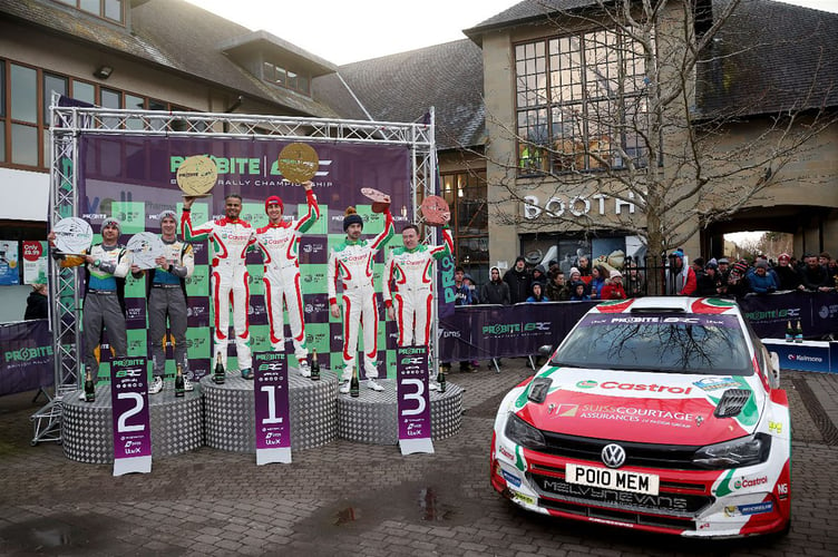 The North West Stages podium