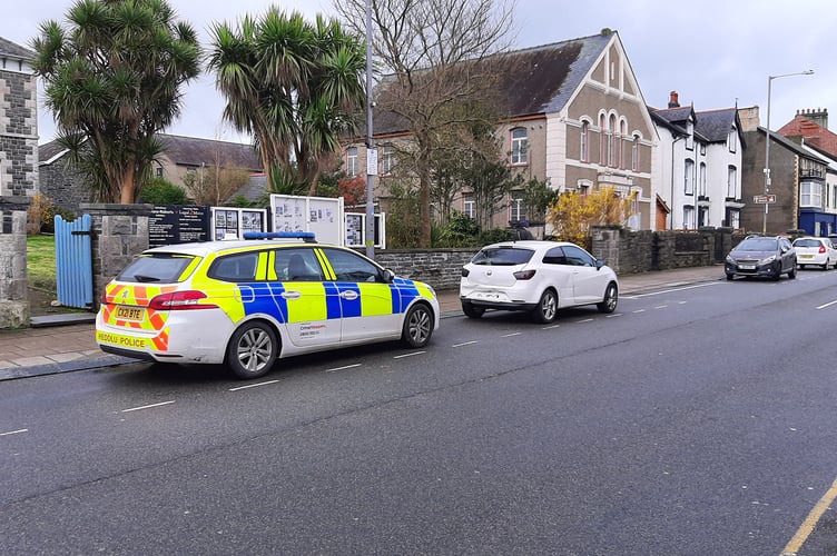 Police seized this car in Tywyn