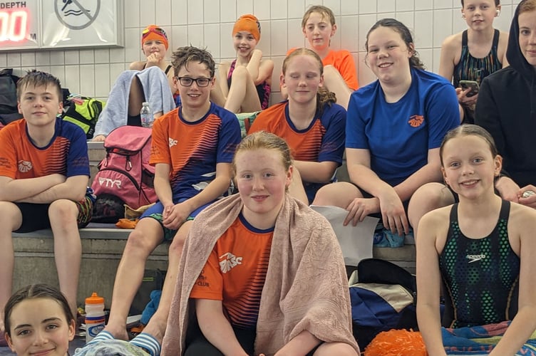 The ADASC team ready to go at the Swim Conwy Swimming meet in Llandudno