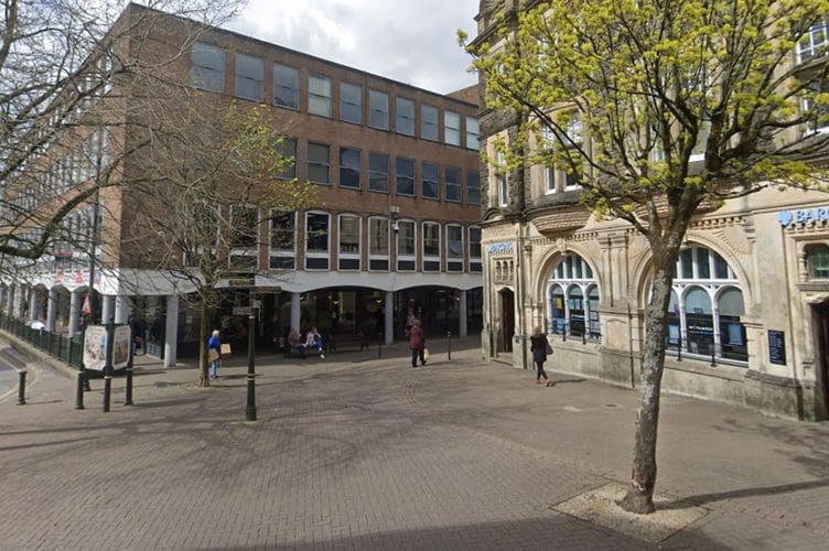 Guildhall Square in Carmarthen