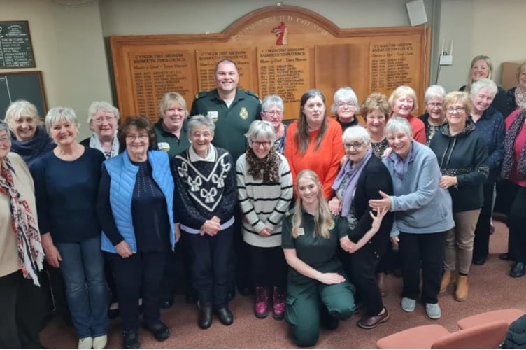 Barmouth WI members enjoyed an interesting talk by First Responders