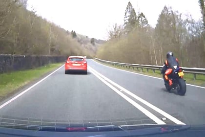 Expensive mistake for biker who overtook unmarked police vehicle