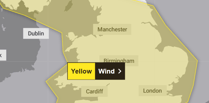 Met Office issues weather warning for wind