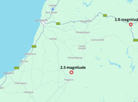 Two earthquakes recorded in mid Wales