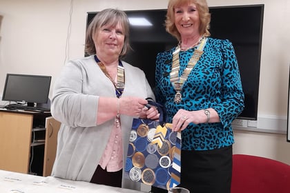 Cheque presentations, blood bike talks and more for Tywyn Inner Wheel