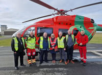 ‘Real honour to visit air ambulance team’ says former High Sheriff