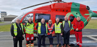 ‘Real honour to visit air ambulance team’ says former High Sheriff