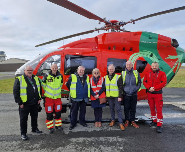 ‘Real honour to visit air ambulance team’ says former High Sheriff