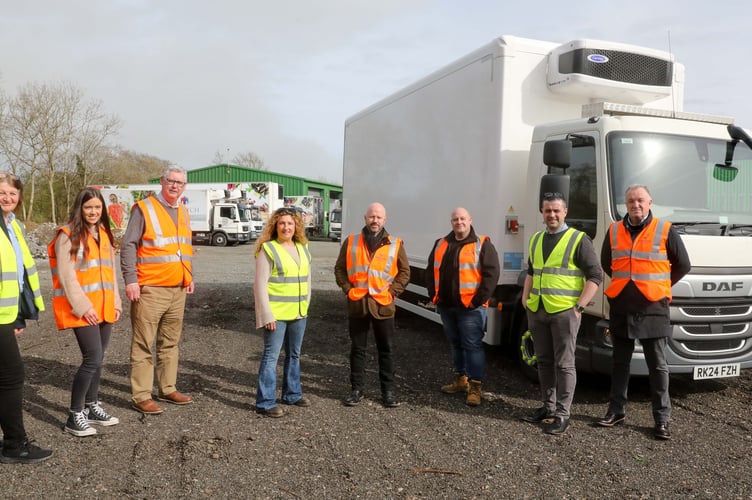 Harlech Foodservice Criccieth 
North Wales Net Zero Networking Visit
Janette Jones, Mared Williams, Mike Learmond, Frankie Holbro, Ashley Rogers, Gareth Jones, Ian Evans and Jim Jones