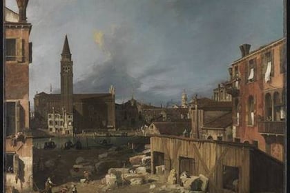 Iconic Canaletto painting goes on display in Aberystwyth