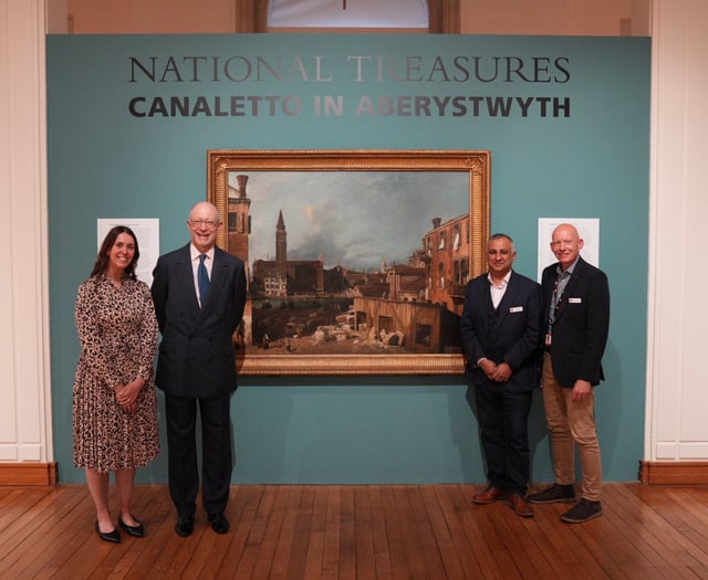 Canaletto masterpiece unveiled at Aberystwyth's National Library