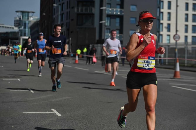 Lynwen Huxtable at the Birmngham 10k