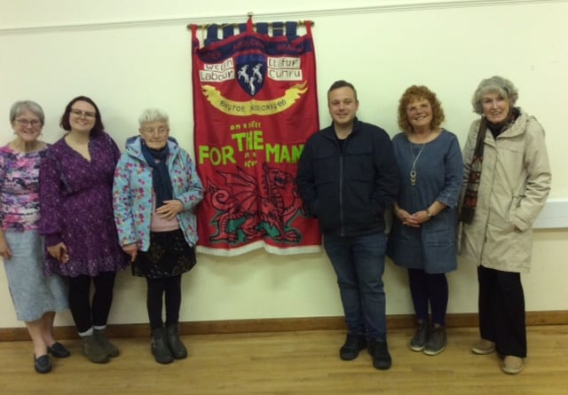 Secretary Steff Chambers, third from right, will be moving to Dolgellau, and to the South Meirionnydd Branch