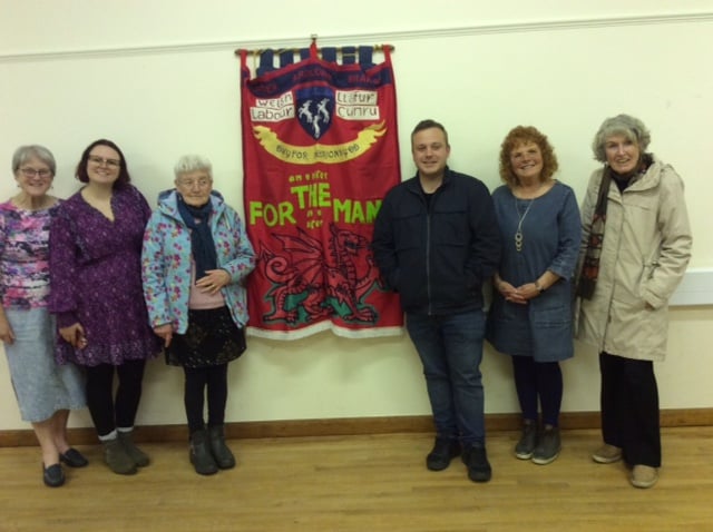 Secretary Steff Chambers, third from right, will be moving to Dolgellau, and to the South Meirionnydd Branch