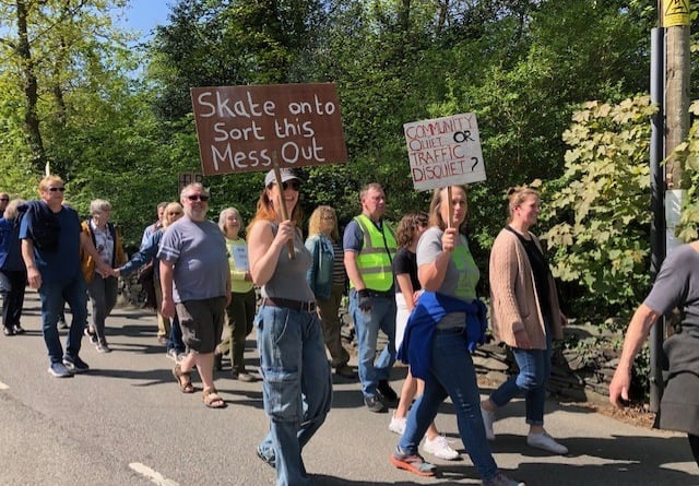 On Bank Holiday Monday, some members joined residents from Llanbedr for a stroll through the village