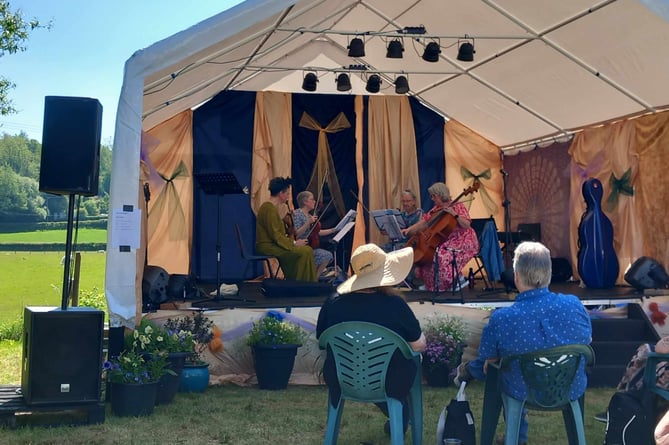 This year’s event featured a host of local talent including Aber Opera, Meibion y Mynydd, Aberystwyth Silver Band and Victoria’s String Quartet, pictured