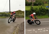 Pro rider Lowri Richards support Ystwyth Cycling Club time trial series