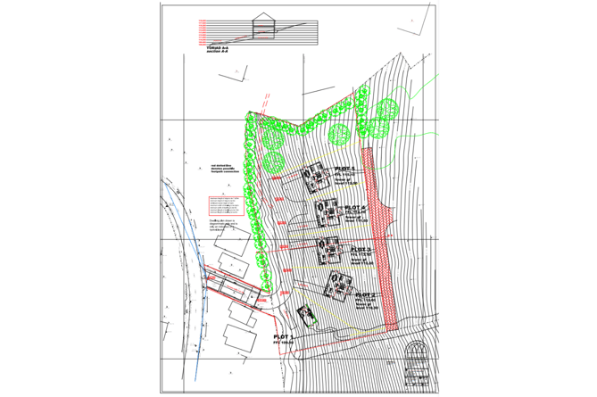 The plans involved demolishing 35 Maesceinion to create an access road for the new housing development