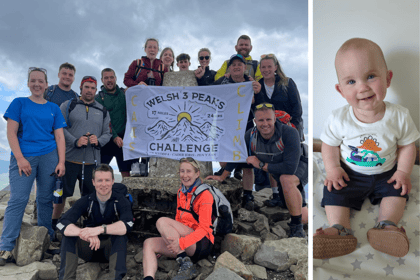 Group take on climb to say thank you for saving life of baby Cai