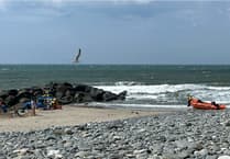 Strong wind and rough sea leave two swimmers with injuries