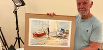 Watercolour artist Graham Berry shares talents with Aberdyfi group