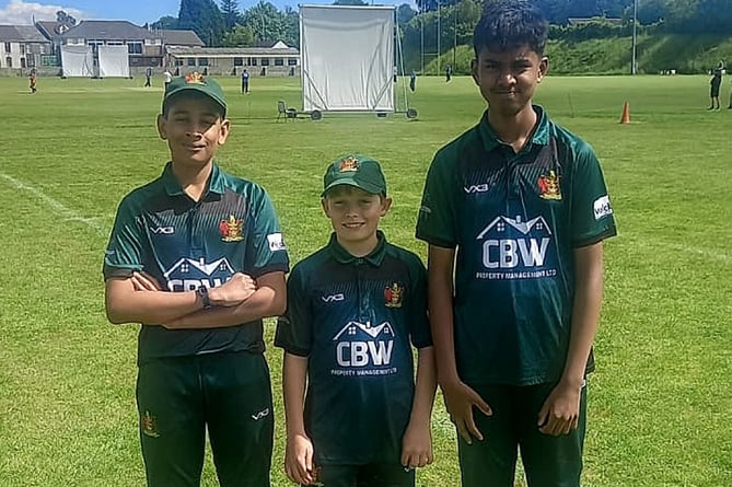 Aberystwyth's young debutants Jerome Jito, George Robson and Joel Soosai Nathan