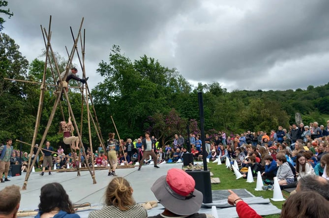BAMBOO by NoFit State Circus was a hit in Mach. Photo: Julie McNicholls Vale