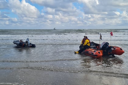 New Quay RNLI rescues abandoned vessel