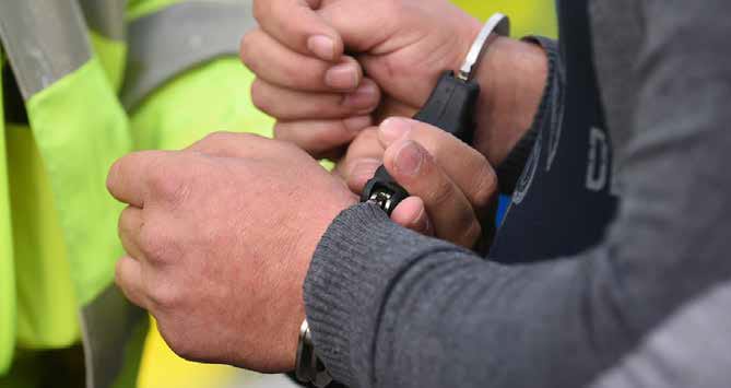 A 50-year-old man has been arrested on suspicion of possession of an imitation firearm