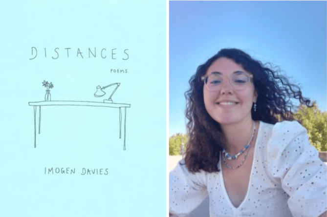 Distances is a collection of poetry by Imogen Davies, right