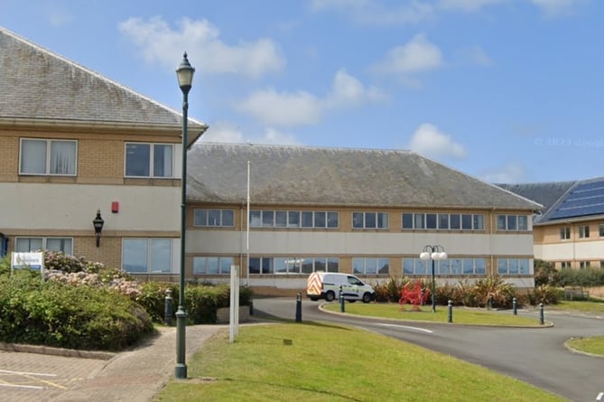 Ceredigion County Council headquarters in Aberaeron, where the code of conduct hearing will be held