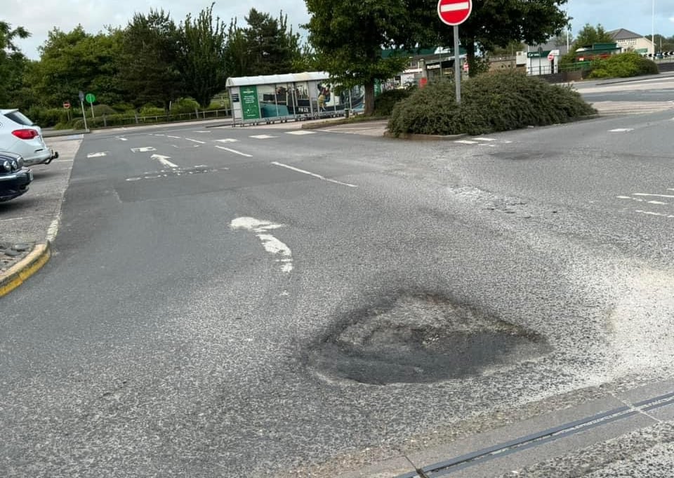 Supermarket vows to fix 'meteor strike' potholes | cambrian-news.co.uk