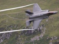 Military aircraft caught on camera along Mach Loop