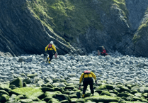 Praise for rescuers following cliff fall