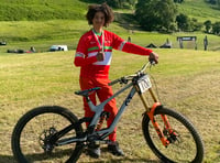 Triple win for Machynlleth downhill racer Nathan de Vaux