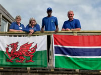 Glaslyn welcomes guest from The Gambia