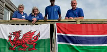 Glaslyn welcomes guest from The Gambia