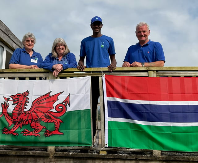 Glaslyn welcomes guest from The Gambia