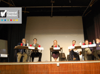 Machynlleth election hustings: An empty chair for Craig Williams