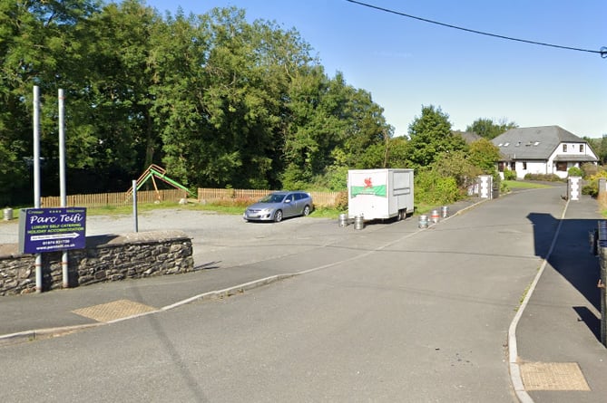 The entrance to Parc Teifi