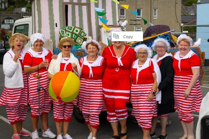 WI members at Barmouth Carnival. Photo: Dominic Vacher