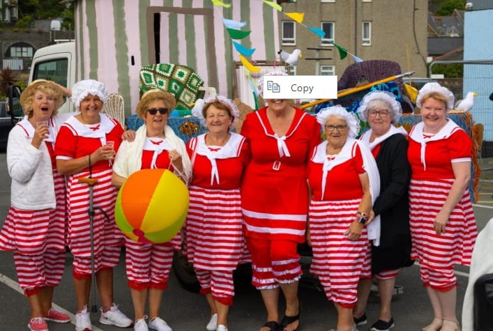 WI members at Barmouth Carnival. Photo: Dominic Vacher