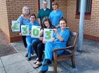 Cash raised for Chemotherapy Day Unit at Glangwili Hospital