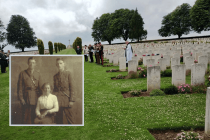 Grave of Ceredigion soldier marked more than a century after his death