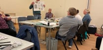 Aberdyfi artists inspired by Philip Huckin demonstration