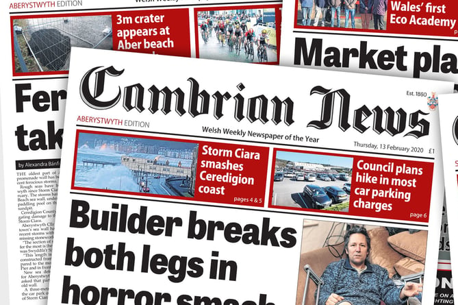 The Cambrian News was one of the papers Dolgellau Talking Newspapers read from