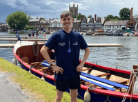 New Quay RNLI's youngest member takes part in Royal Regatta rowpast