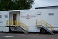 Aberystwyth's mobile breast screening unit changes location